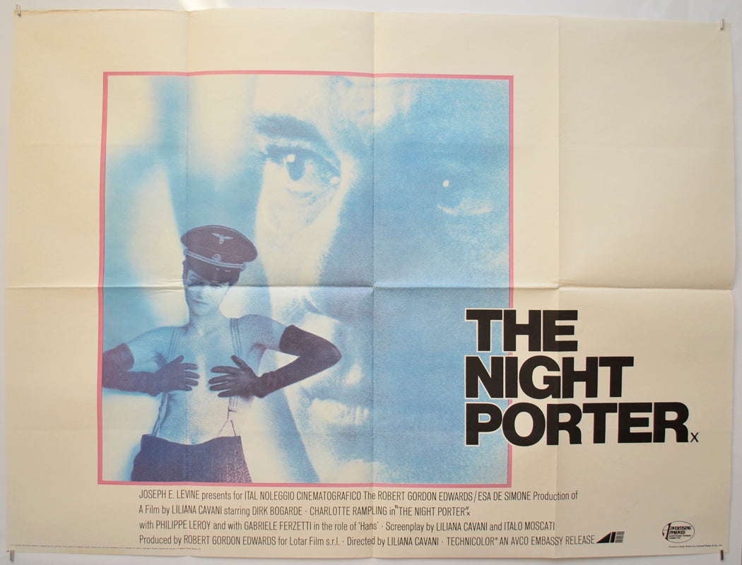 The Night Porter  Original Quad Poster - Film Poster - Movie Poster