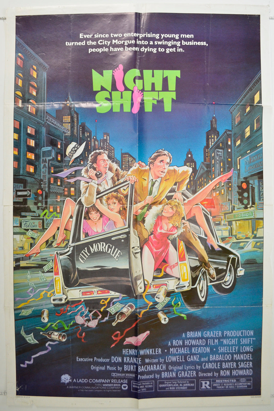 Night Shift  Original One Sheet Poster - Film Poster - Movie Poster 