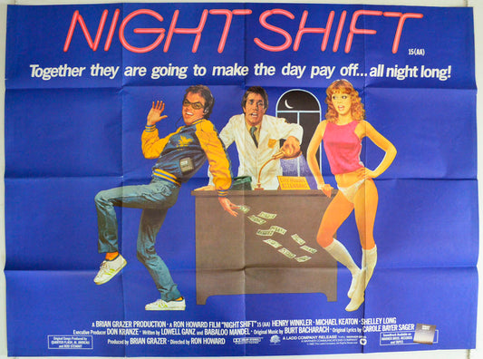 Night Shift Original British Quad Poster - Film Poster - Movie Poster 