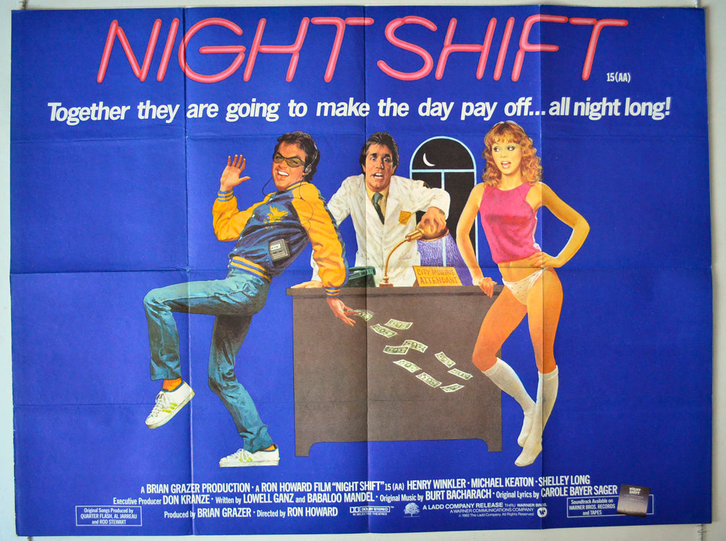 Night Shift Original British Quad Poster - Movie Poster