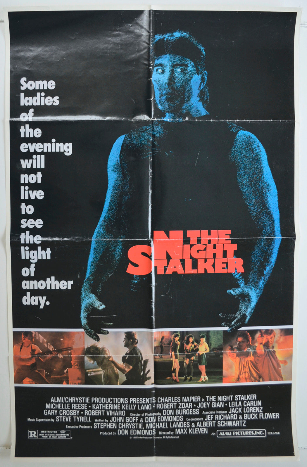 The Night Stalker  Original One Sheet Poster - Film Poster - Movie Poster 