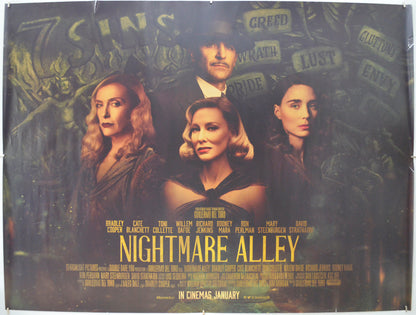 Nightmare Alley Original Quad Poster - Film Poster - Movie Poster