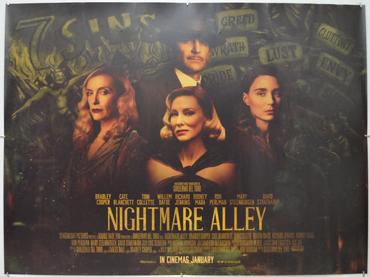 Nightmare Alley - Original Quad Poster - Film Poster - Movie Poster