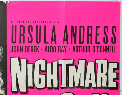 Nightmare In The Sun (Top Right) Cinema Quad Movie Poster 