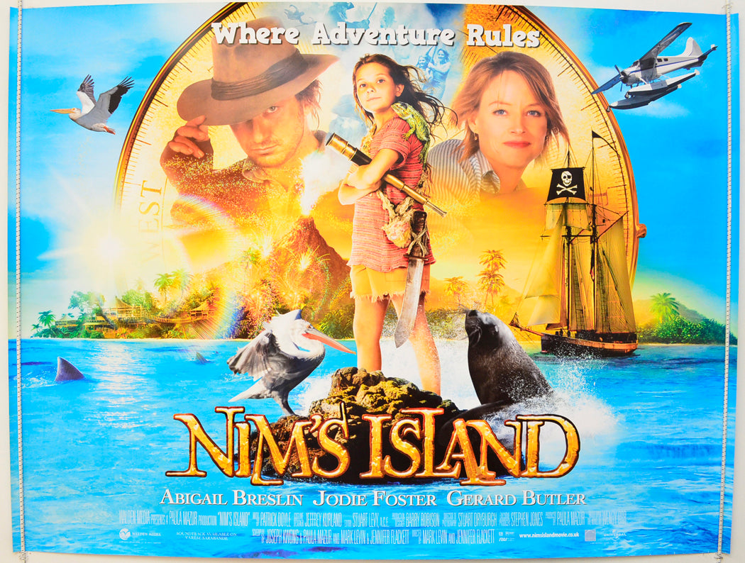 Nim's Island  Original British Quad Poster - Film Poster - Movie Poster 