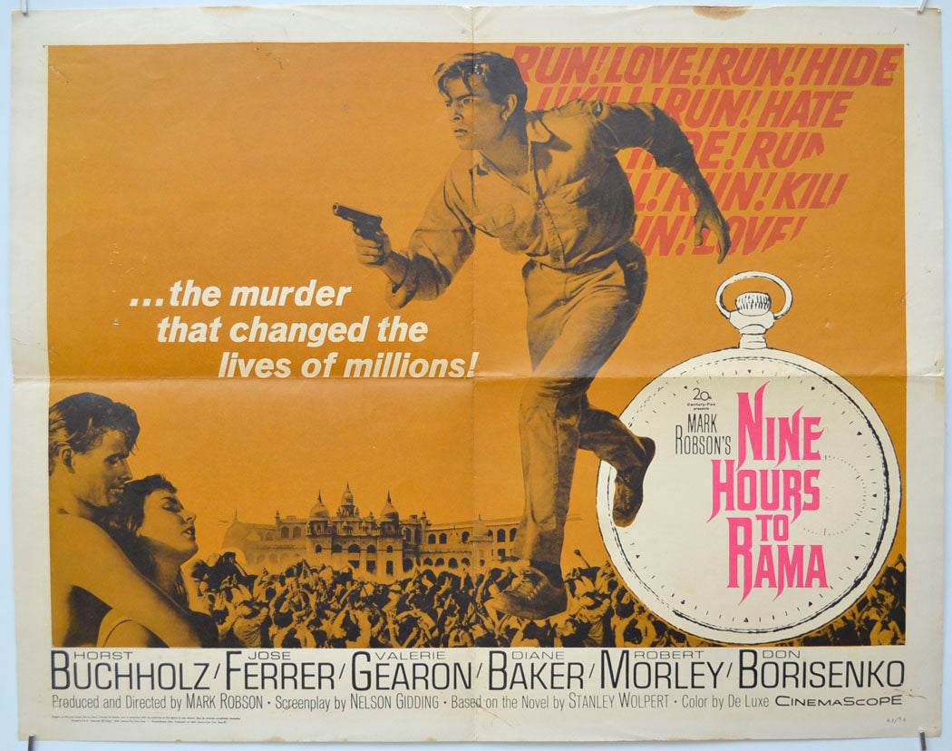 Nine Hours To Rama  Original Half Sheet Poster - Film Poster - Movie Poster