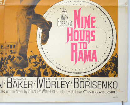 NINE HOURS TO RAMA (Bottom Right) Cinema Half Sheet Movie Poster 