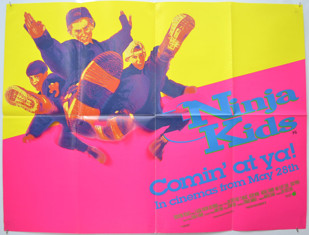 Ninja Kids (a.k.a. 3 Ninjas ) Original Quad Poster - Film Poster - Movie Poster