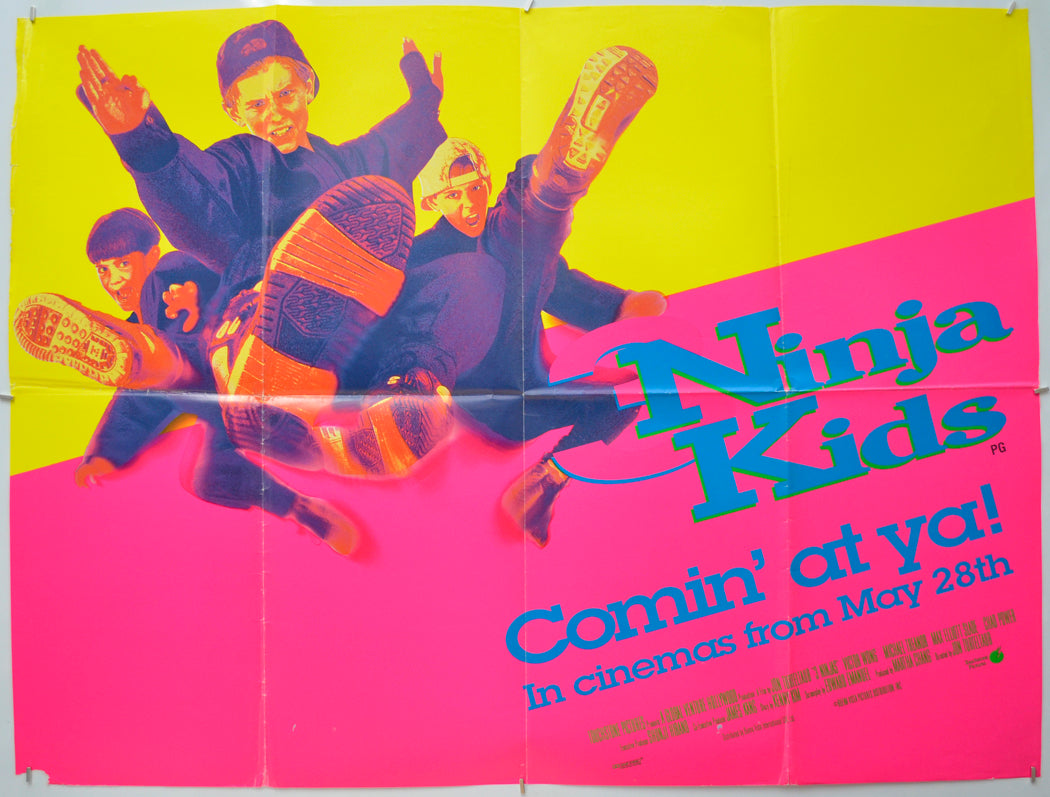 Ninja Kids  (a.k.a. 3 Ninjas)   Original Quad Poster - Film Poster - Movie Poster