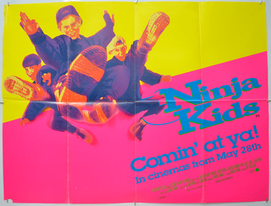 Ninja Kids  (a.k.a. 3 Ninjas)   Original Quad Poster - Film Poster - Movie Poster