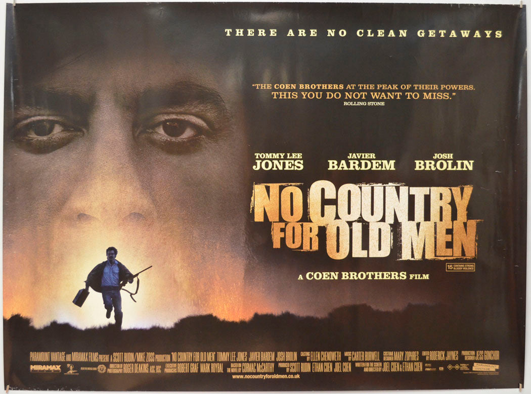 No Country For Old Men Original Quad Poster - Film Poster - Movie Poster