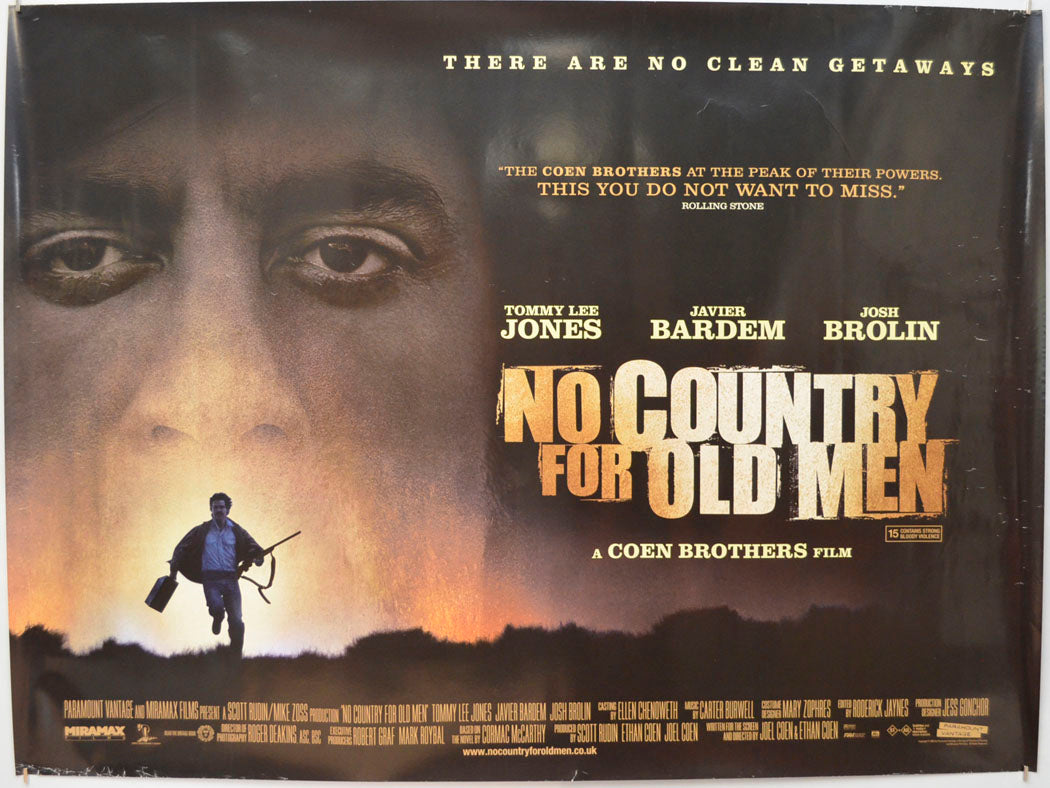 No Country For Old Men Original Quad Poster - Film Poster - Movie Poster