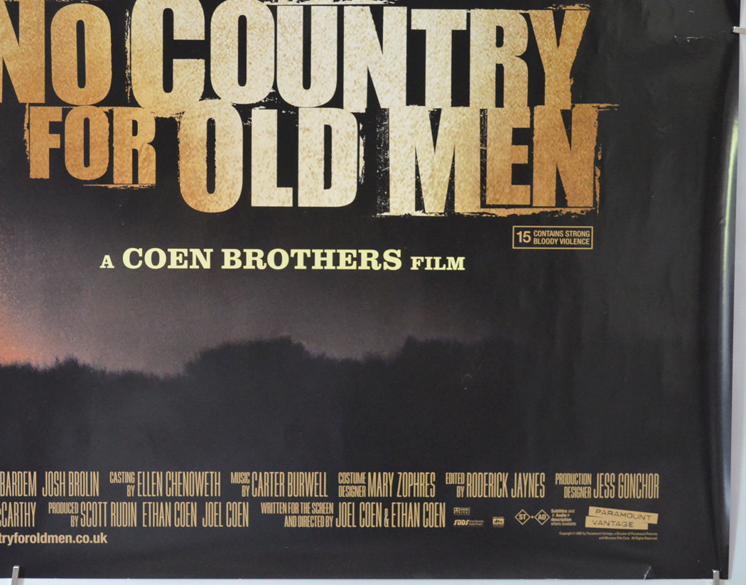 NO COUNTRY FOR OLD MEN (Bottom Right) Cinema Quad Movie Poster 