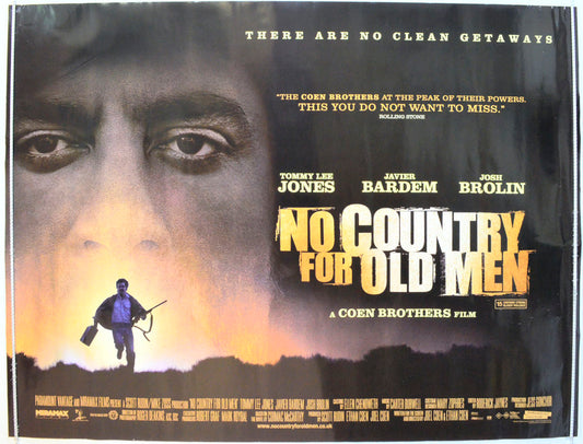 No Country For Old Men Original British Quad Poster - Film Poster - Movie Poster 