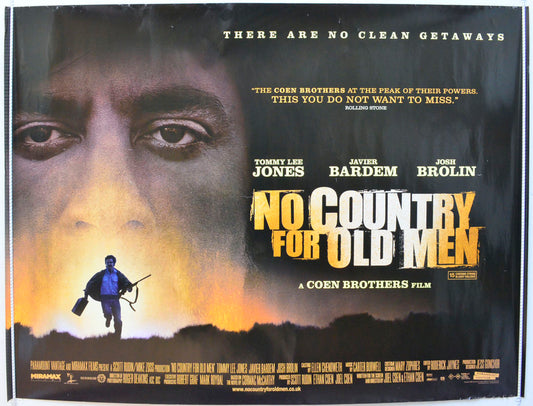 No Country For Old Men Original British Quad Poster - Film Poster - Movie Poster 