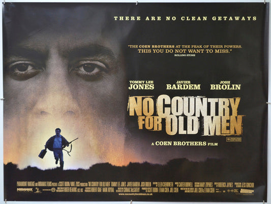 No Country For Old Men - Original Quad Poster - Film Poster - Movie Poster