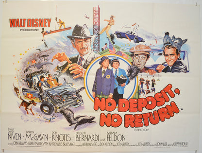 No Deposit No Return  Original Quad Poster - Film Poster - Movie Poster