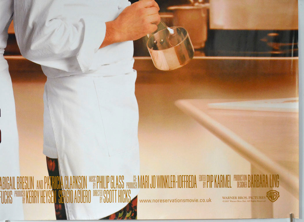 NO RESERVATIONS (Bottom Right) Cinema Quad Movie Poster 