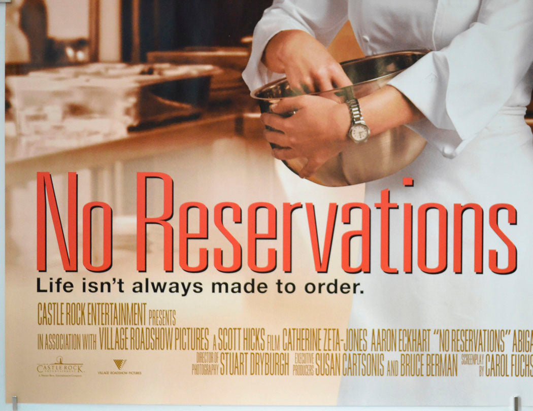 NO RESERVATIONS (Bottom Left) Cinema Quad Movie Poster 