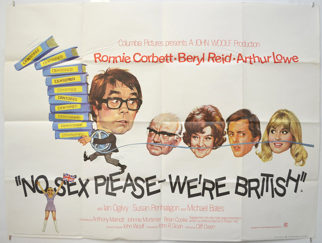 No Sex Please We're British Original Quad Poster - Film Poster - Movie Poster  