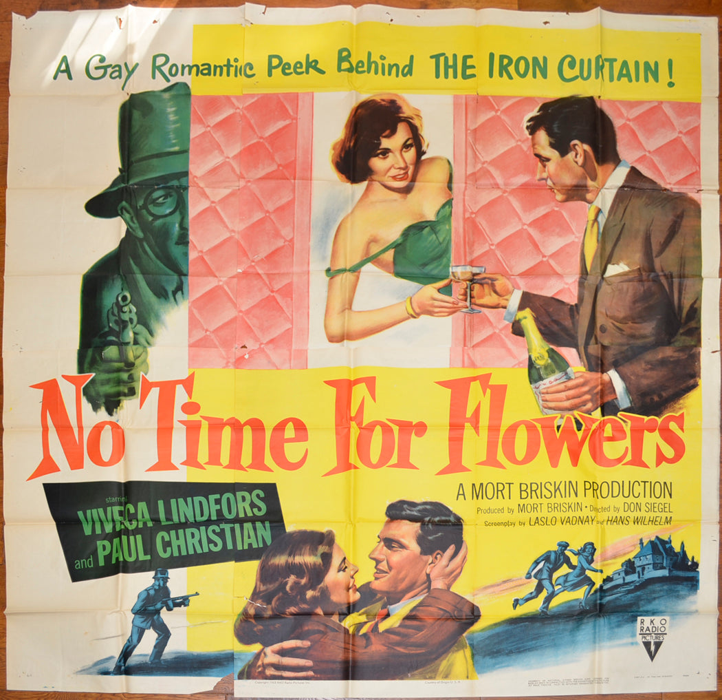 No Time For Flowers   Original US 6-Sheet Poster - Film Poster - Movie Poster 