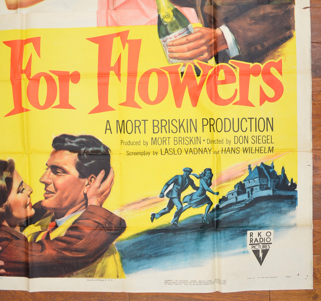 NO TIME FOR FLOWERS – 6 Sheet Poster – BOTTOM Right