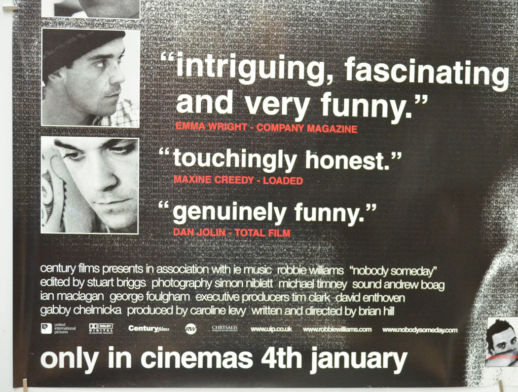 NOBODY SOMEDAY (Bottom Left) Cinema Quad Movie Poster 