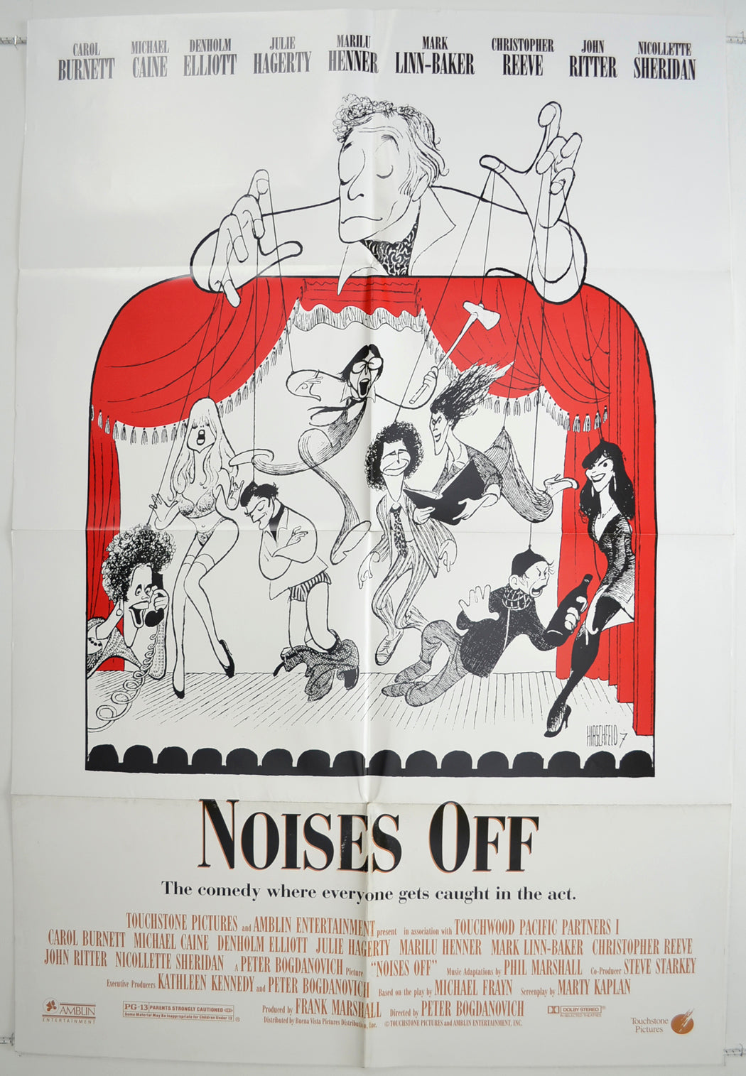 Noises Off  Original One Sheet Poster - Film Poster - Movie Poster 