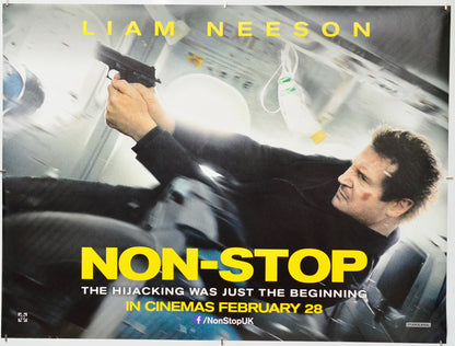 Non-Stop - Original Quad Poster - Film Poster - Movie Poster