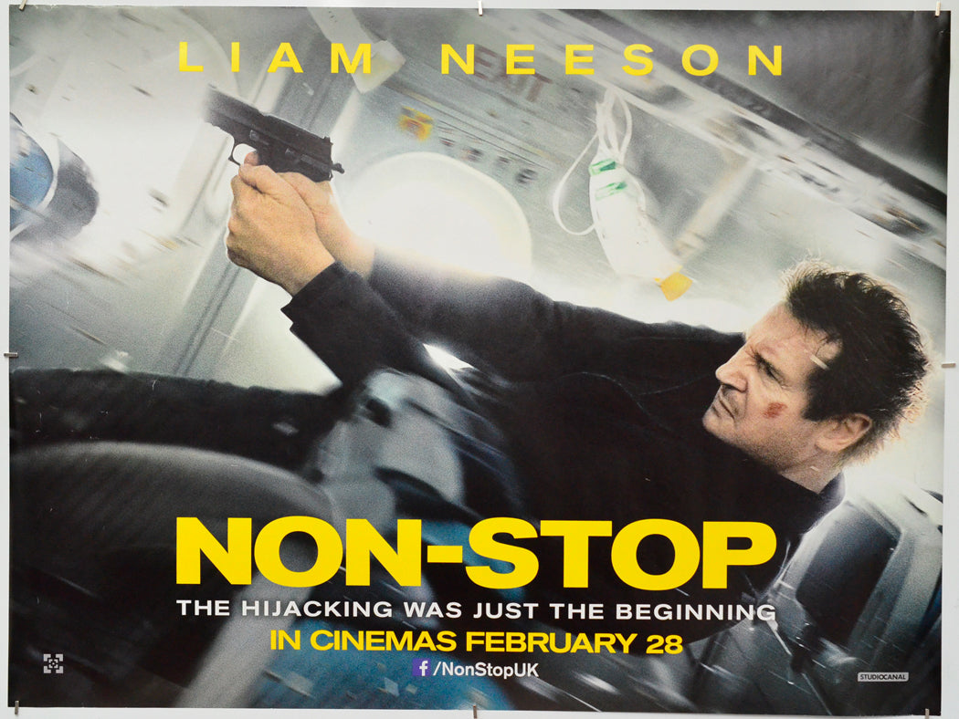 Non-Stop - Original Quad Poster - Film Poster - Movie Poster