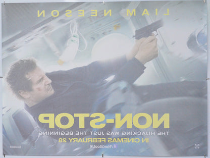 Non-Stop (Back) Cinema Quad Movie Poster 