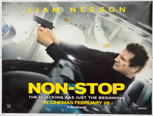 Non-Stop - Original Quad Poster - Film Poster - Movie Poster