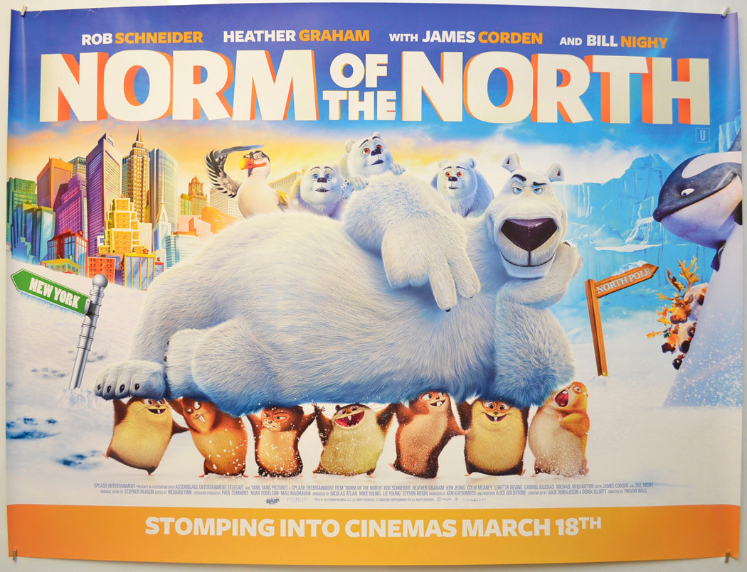 Norm Of The North Original Quad Poster - Film Poster - Movie Poster