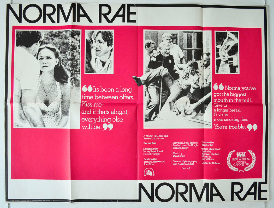 Norma Rae Original British Quad Poster - Movie Poster