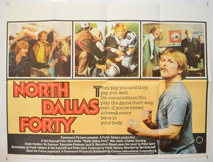 North Dallas Forty Original Quad Poster - Film Poster - Movie Poster