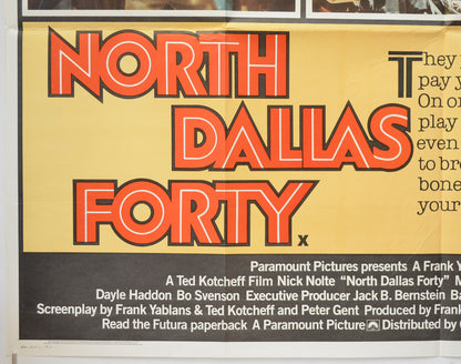 NORTH DALLAS FORTY (Bottom Left) Cinema Quad Movie Poster 