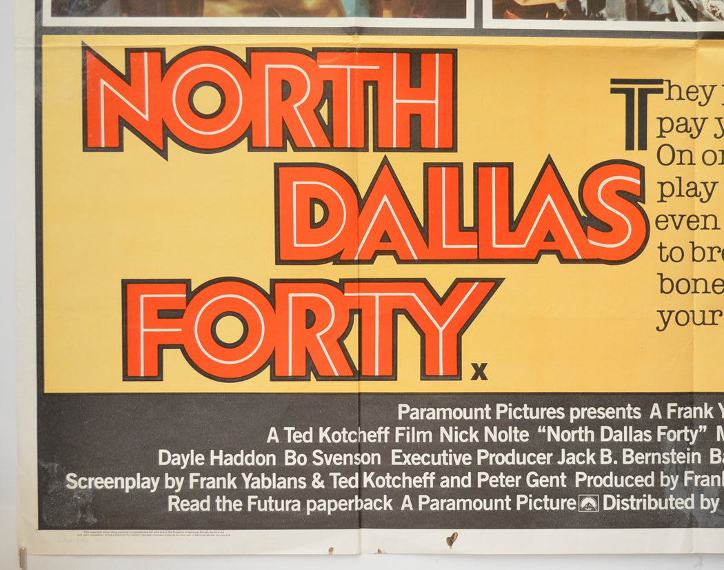 NORTH DALLAS FORTY (Bottom Left) Cinema Quad Movie Poster 