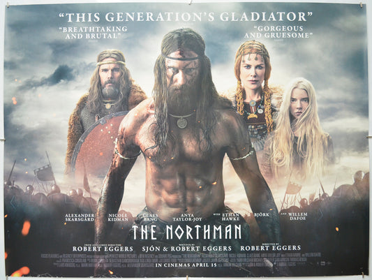 The Northman Original Quad Poster - Film Poster - Movie Poster