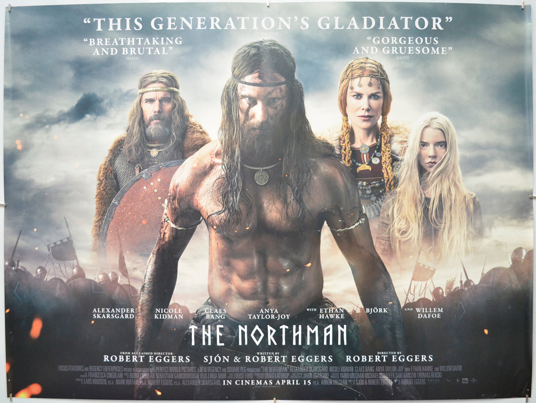 The Northman Original Quad Poster - Film Poster - Movie Poster