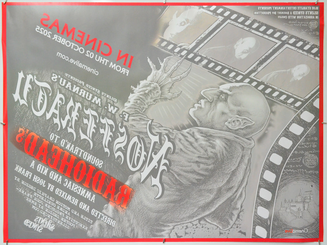Nosferatu Soundtracked to Radiohead (Back) Cinema Quad Movie Poster 
