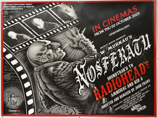 Nosferatu Soundtracked to Radiohead - Original Quad Poster - Film Poster - Movie Poster