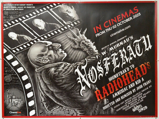 Nosferatu Soundtracked to Radiohead - Original Quad Poster - Film Poster - Movie Poster