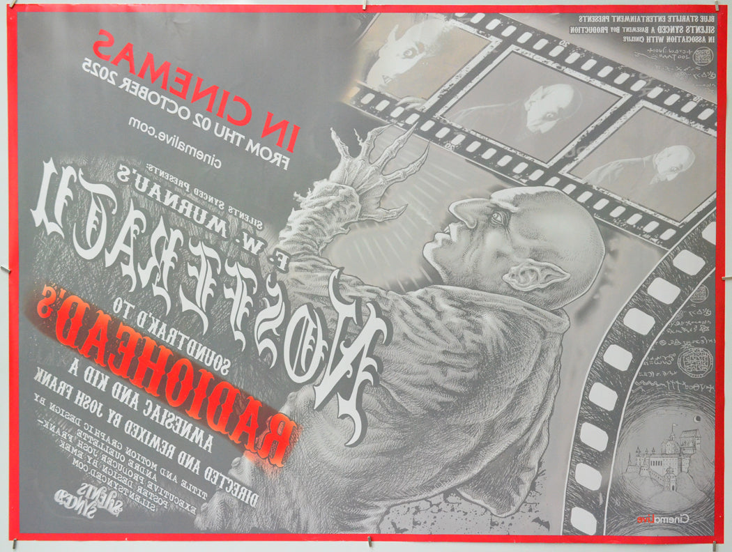 Nosferatu Soundtracked to Radiohead (Back) Cinema Quad Movie Poster 