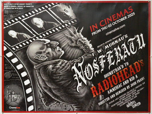Nosferatu Soundtracked to Radiohead - Original Quad Poster - Film Poster - Movie Poster