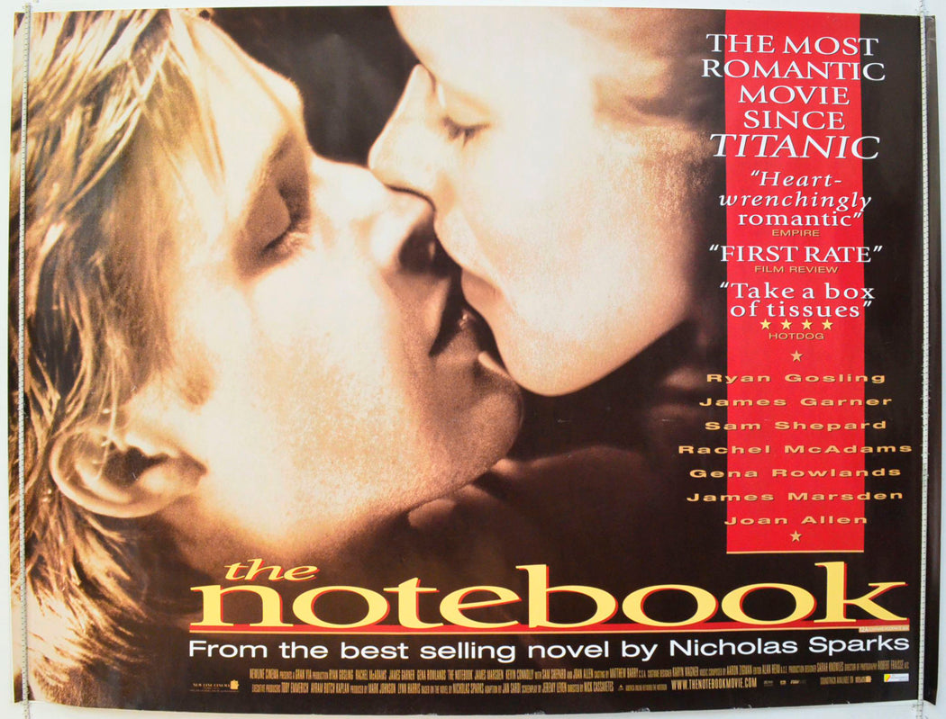 The Notebook Original British Quad Poster - Film Poster - Movie Poster 