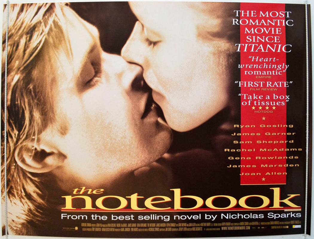 The Notebook Original British Quad Poster - Film Poster - Movie Poster 