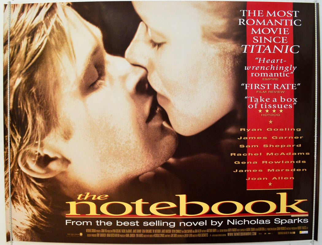 The Notebook Original British Quad Poster - Film Poster - Movie Poster 