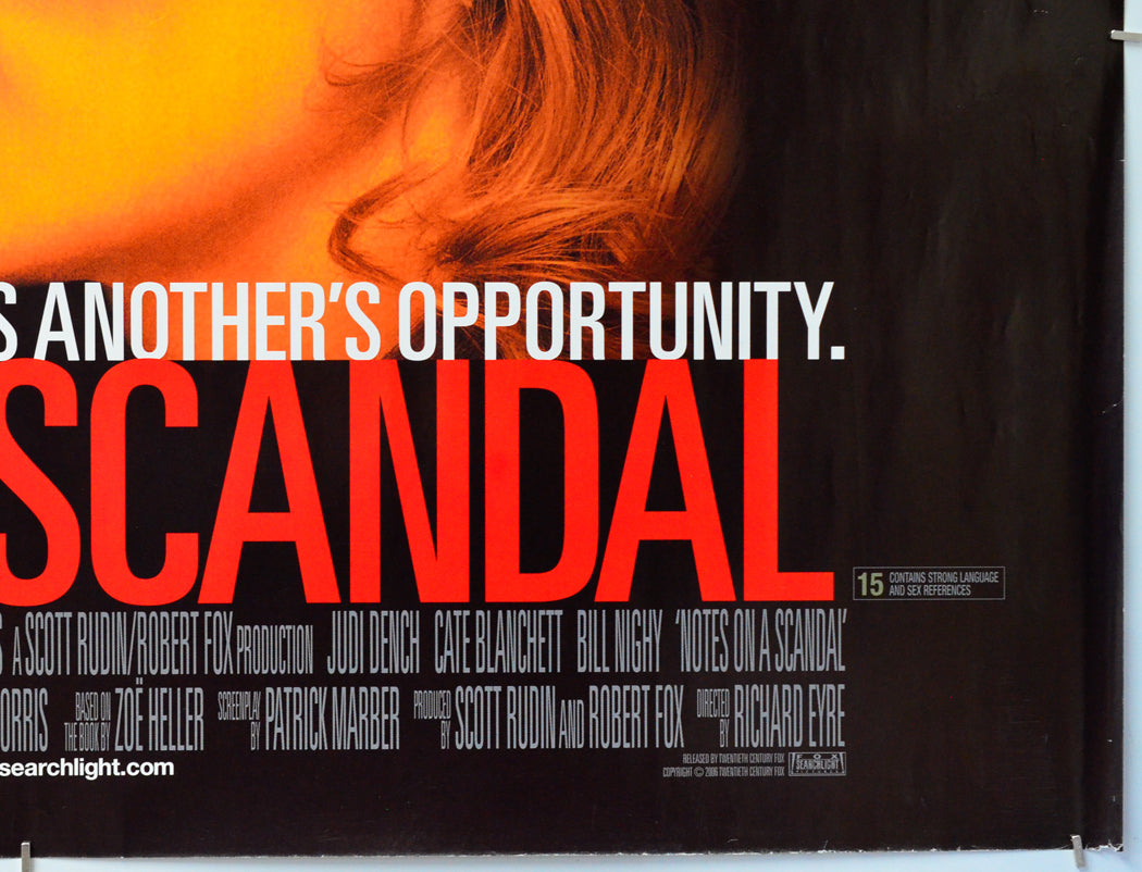 Notes On A Scandal (Bottom Right) Cinema Quad Movie Poster 