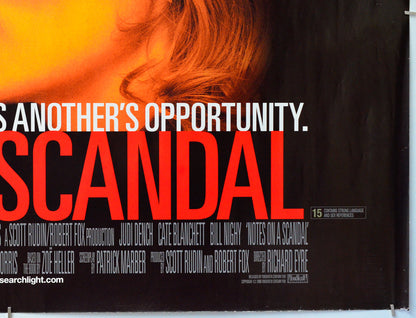 Notes On A Scandal (Bottom Right) Cinema Quad Movie Poster 
