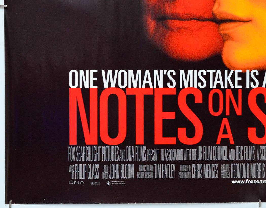 Notes On A Scandal (Bottom Left) Cinema Quad Movie Poster 